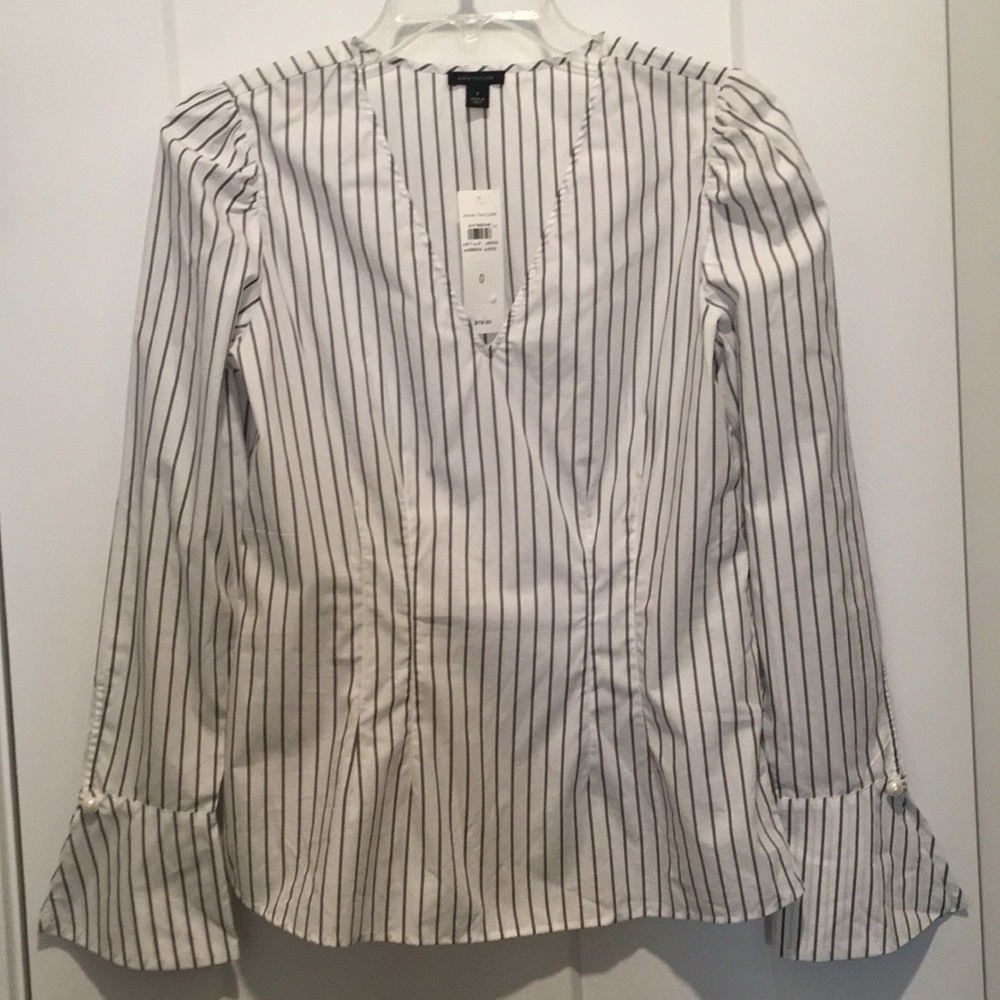 Striped Long Sleeve Shirt 👚,Size-0,2,Cotton